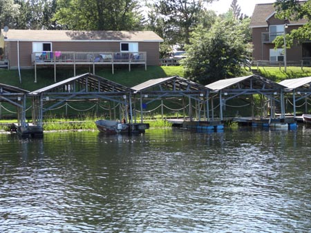 image of covered docks at four seasons marina